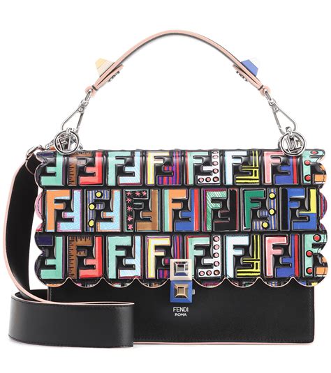 fendi kan i bag size|Fendi zip pocket shoulder bags.